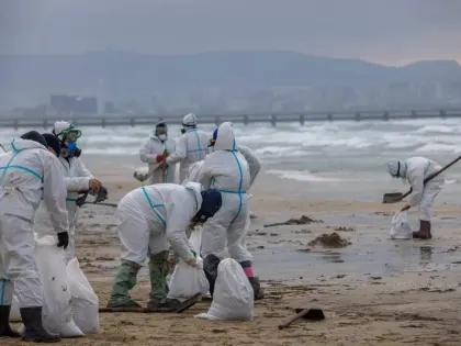 С пляжей в Анапе и Темрюкском районе собрали 86 тысяч тонн замазученного грунта