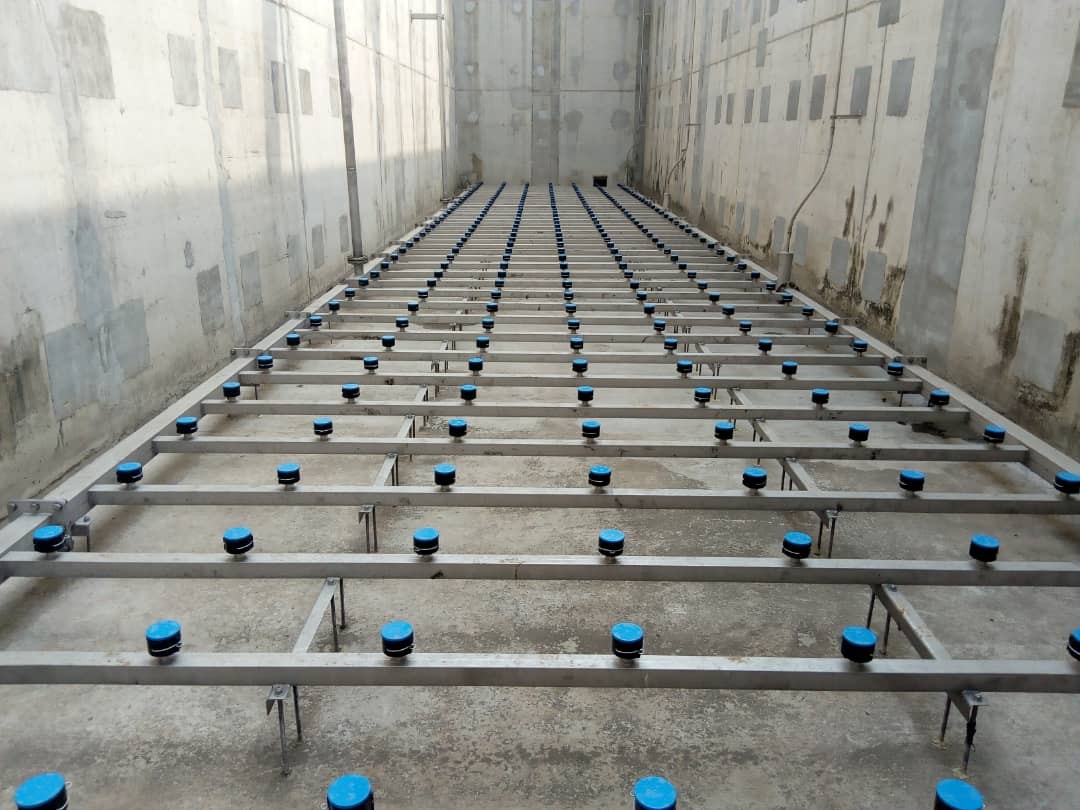 Pose des tuyauteries et équipement  sur site