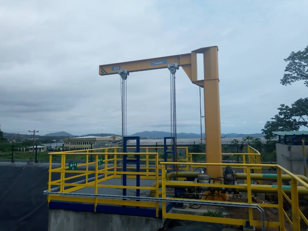 Pose des tuyauteries et équipement  sur site