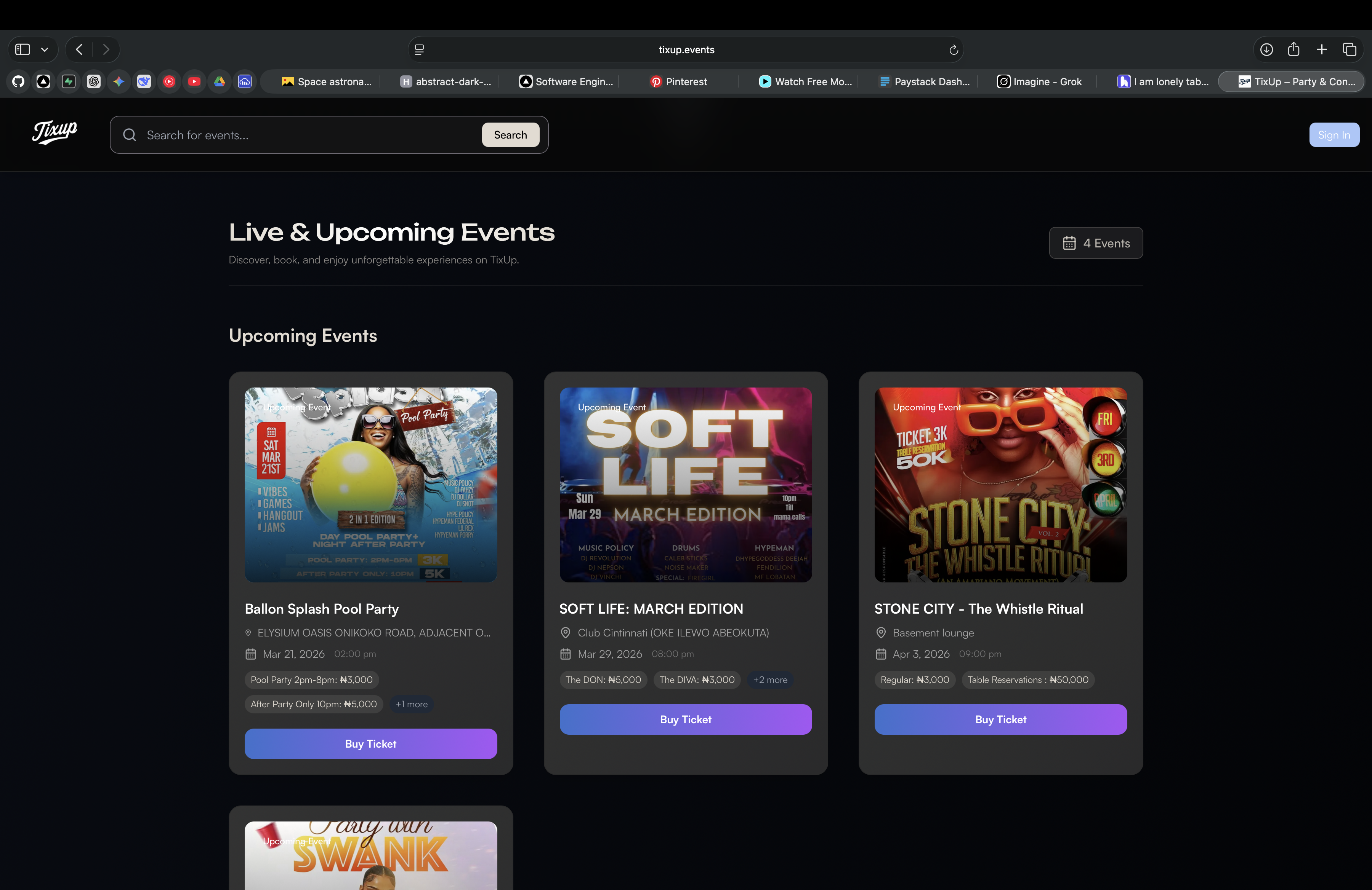 Tixup project preview