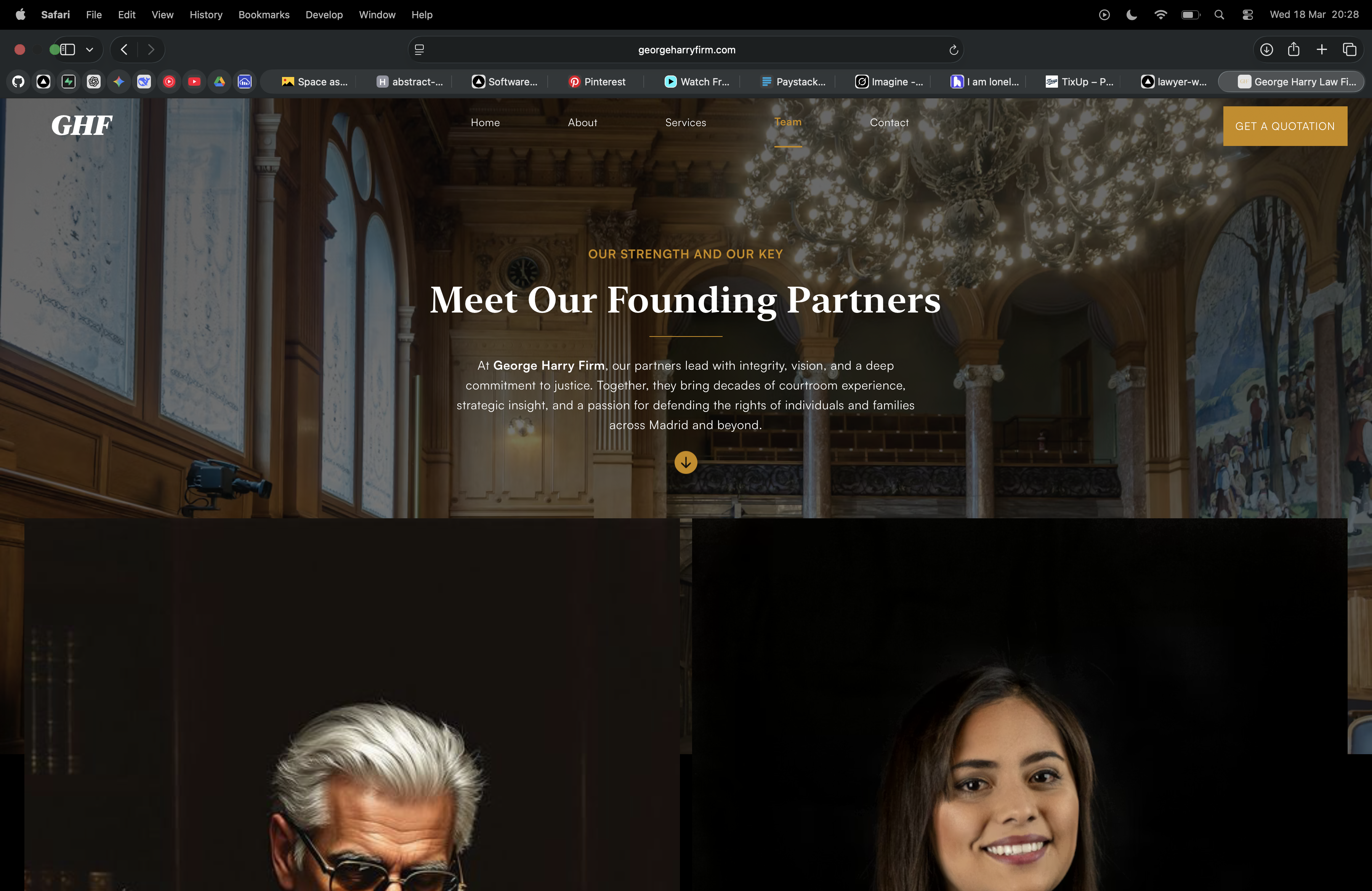 GHF project screenshot 3: Showcasing the user interface and design