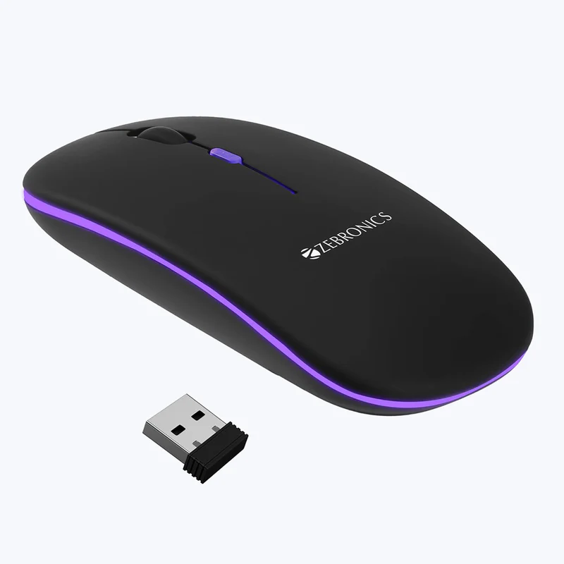 Zebronics Blanc Slim Bluetooth + 2.4GHz Dual Wireless Mouse | Nepal