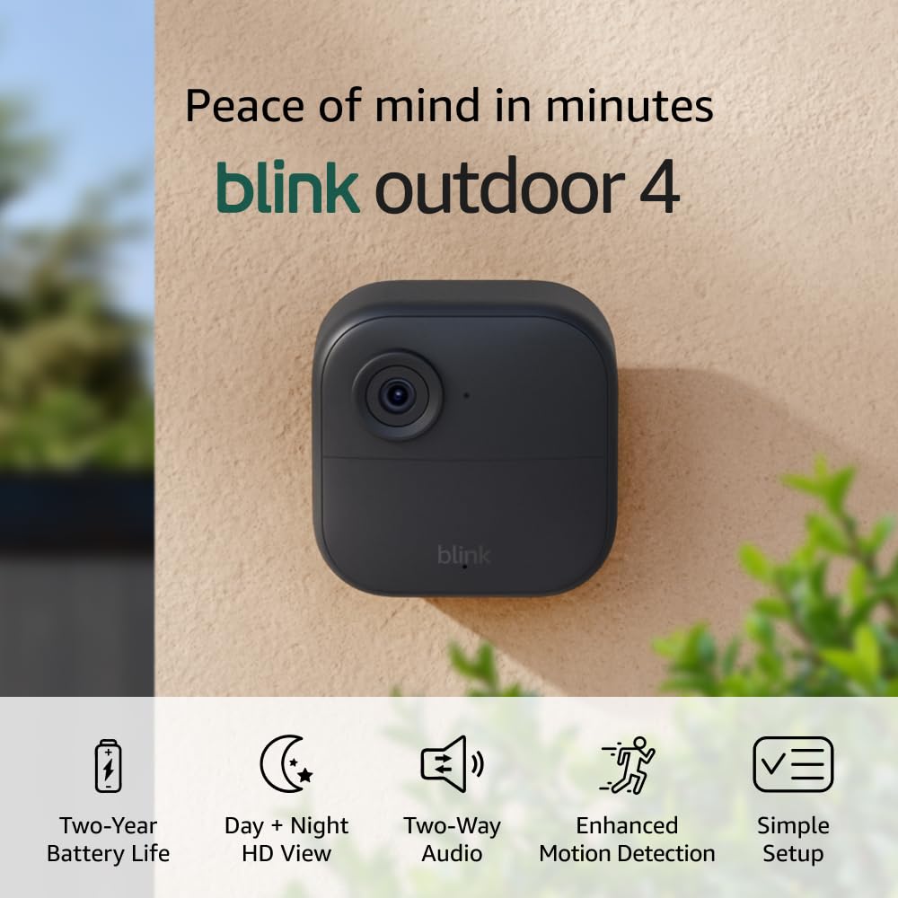 Blink Outdoor 4 – Wireless Camera | 143° View | 2-Year Battery | Nepal