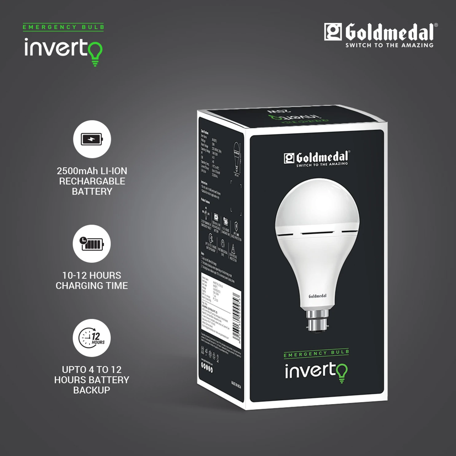 Goldmedal Inverto 20W Emergency Bulb price in Nepal-5