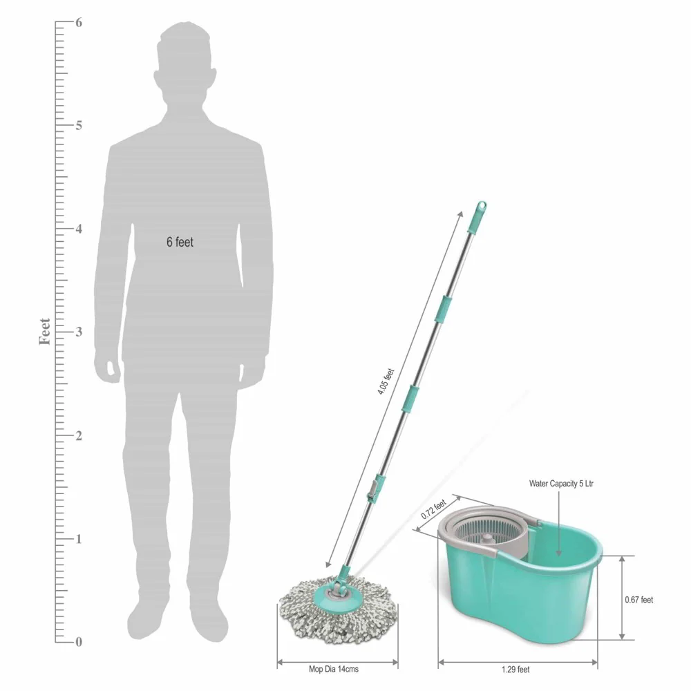 Spotzero Mini Spin Floor Cleaning Mop price in Nepal-3