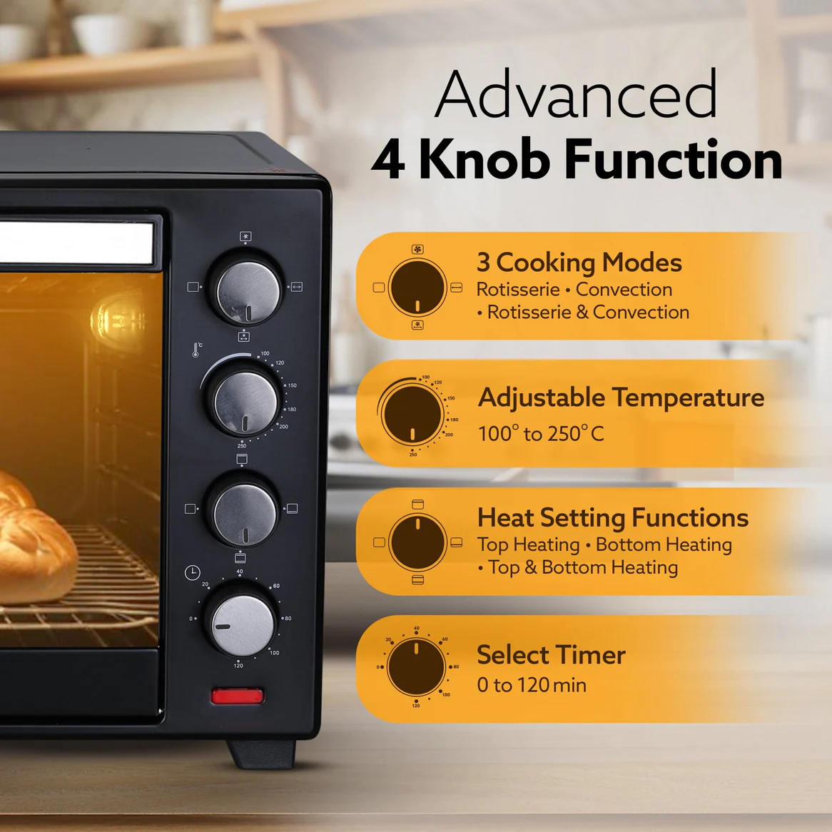 AGARO Marvel 48L OTG Oven price in Nepal-6