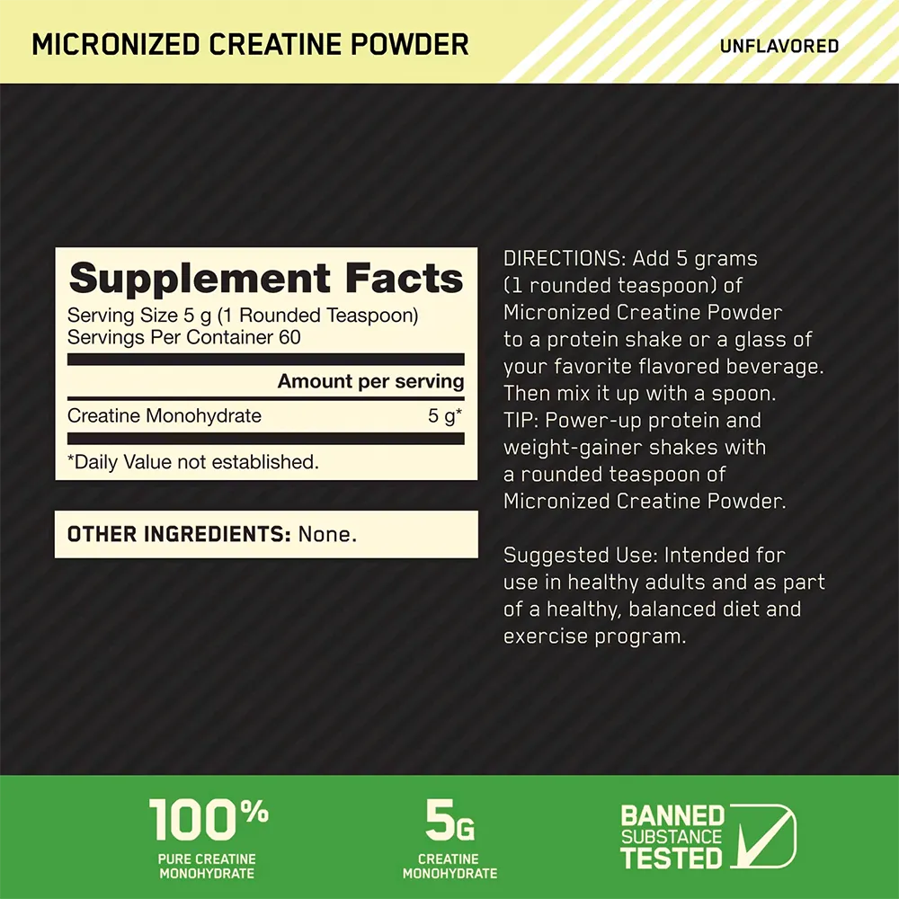 Optimum Nutrition Creatine Price in Nepal | 3g Pure Creatine
