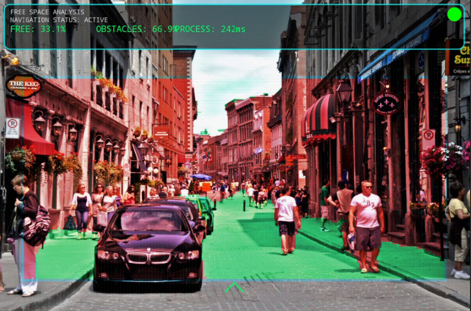 MyWay Vision Overlay in action