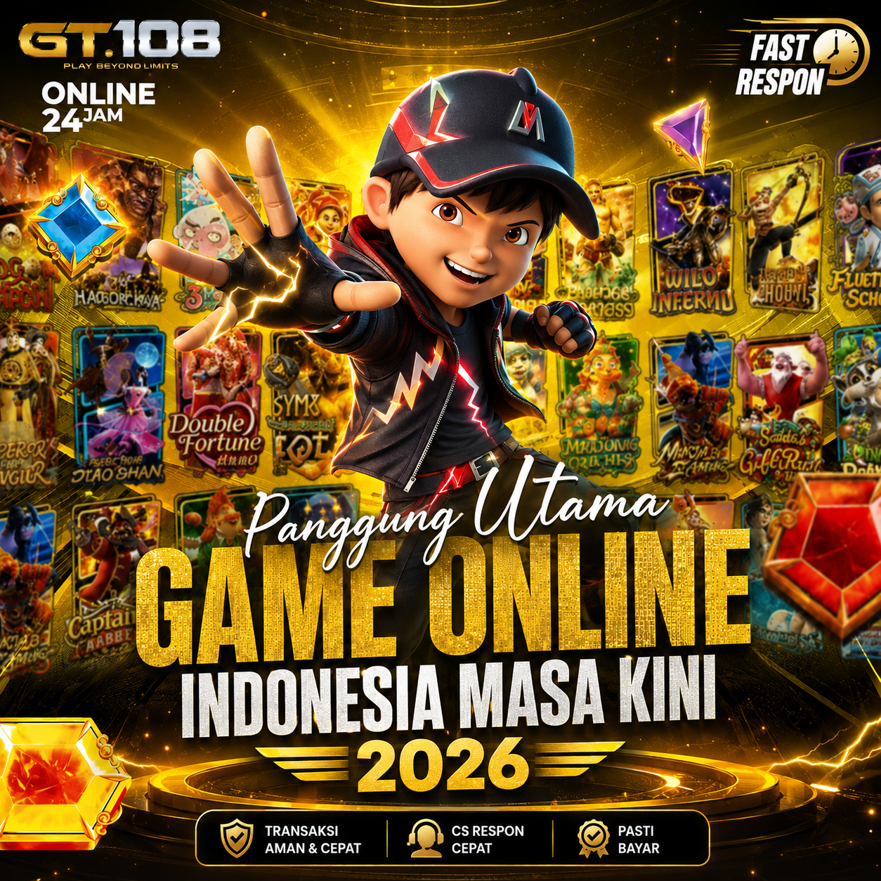 Galeri foto GT108 - Panggung Utama Game Online Indonesia Masa Kini 2026 di Jakarta