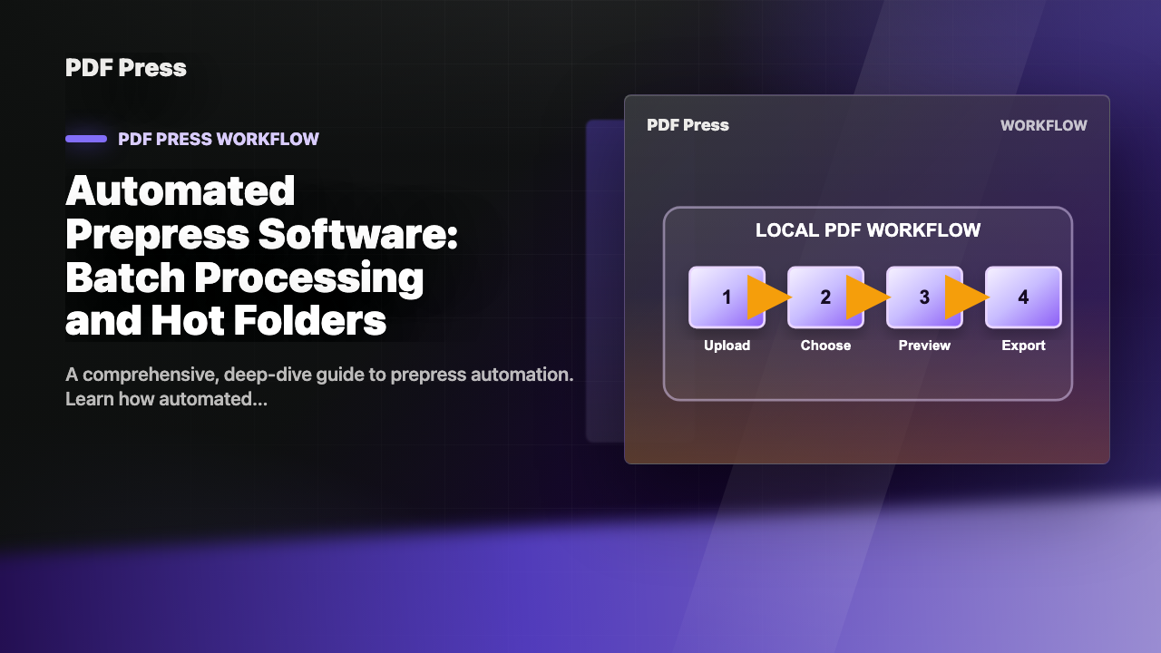 Automated Prepress Software: Batch Processing and Hot Folders cover illustration