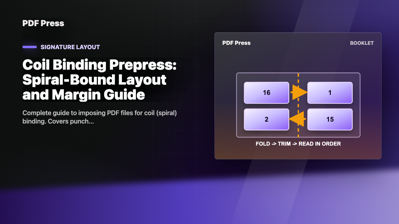 Coil Binding Prepress: Spiral-Bound Layout and Margin Guide cover illustration