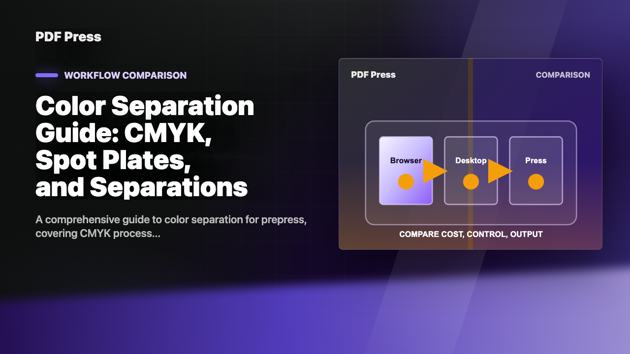 Color Separation Guide: CMYK, Spot Plates, and Separations cover illustration