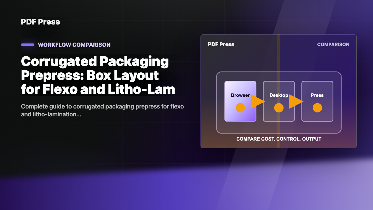 Corrugated Packaging Prepress: Box Layout for Flexo and Litho-Lam cover illustration