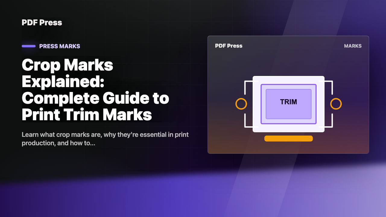 Crop Marks Explained: Complete Guide to Print Trim Marks cover illustration