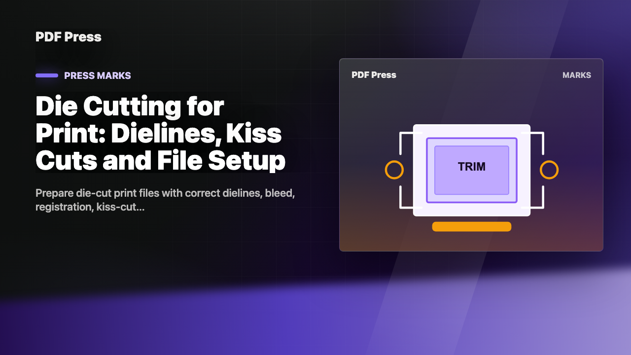Die Cutting for Print: Dielines, Kiss Cuts and File Setup cover illustration