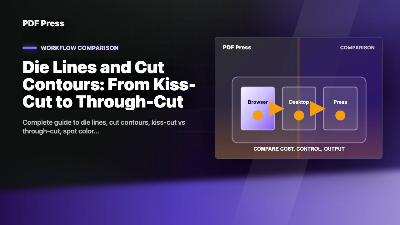 Die Lines and Cut Contours: From Kiss-Cut to Through-Cut cover illustration