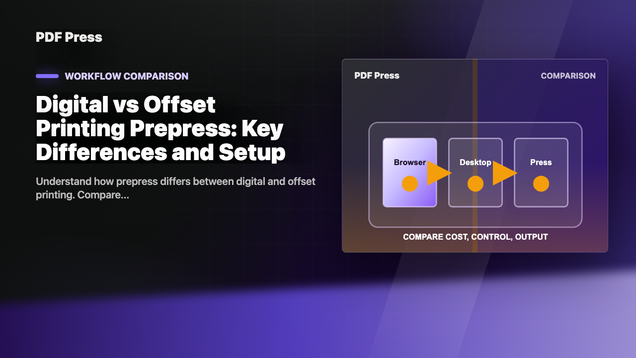 Digital vs Offset Printing Prepress: Key Differences and Setup cover illustration