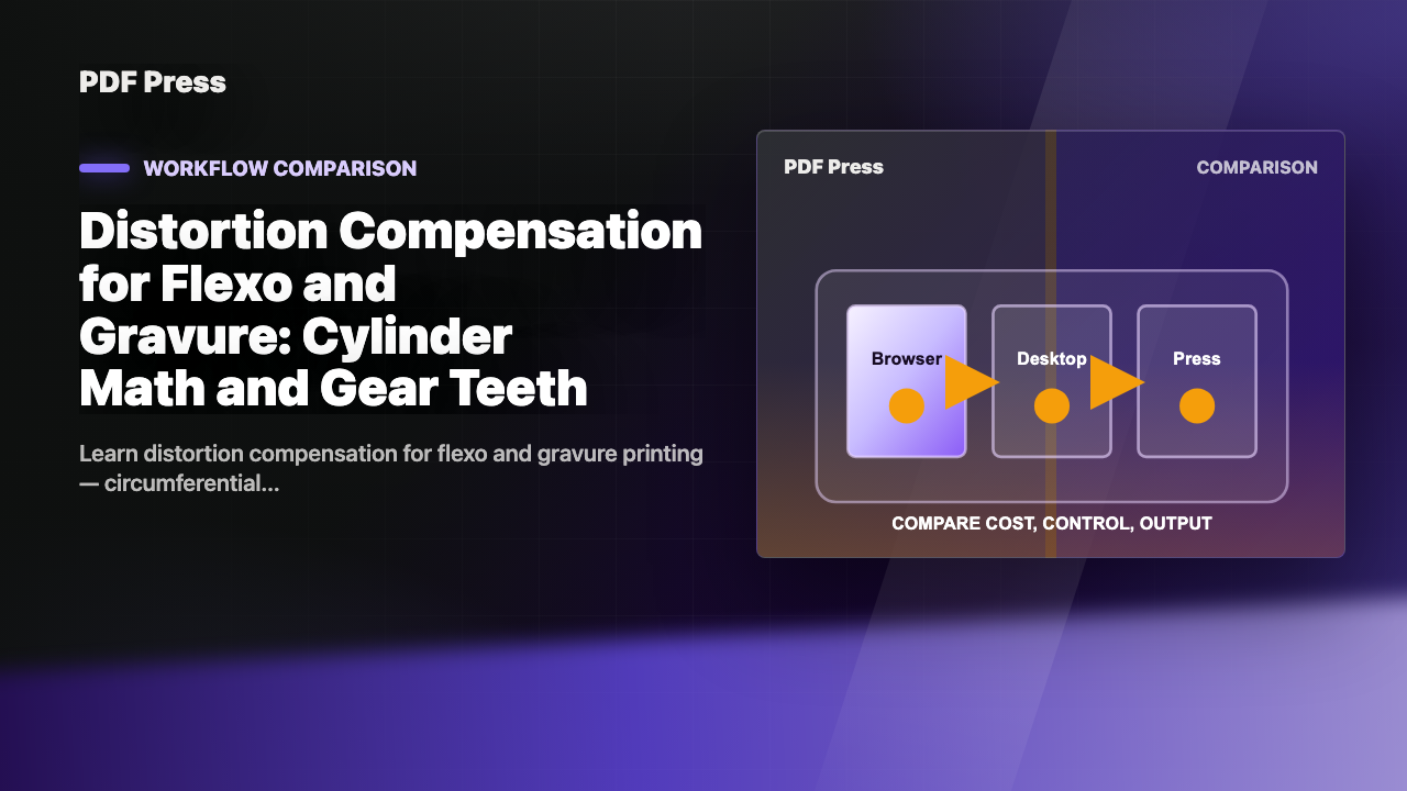 Distortion Compensation for Flexo and Gravure: Cylinder Math and Gear Teeth cover illustration