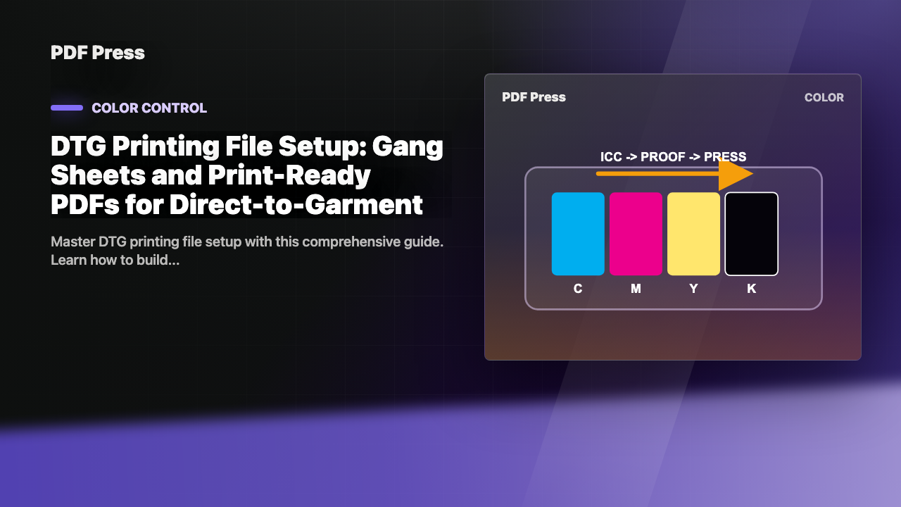 DTG Printing File Setup: Gang Sheets and Print-Ready PDFs for Direct-to-Garment cover illustration
