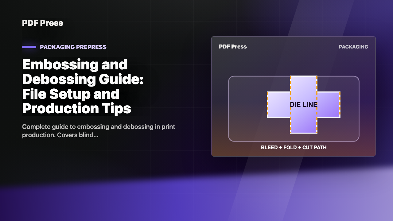 Embossing and Debossing Guide: File Setup and Production Tips cover illustration