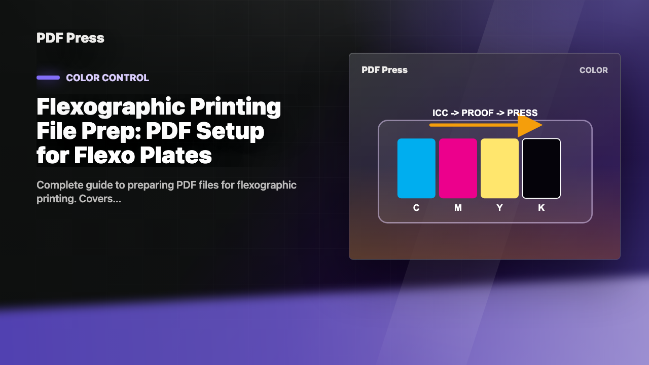Flexographic Printing File Prep: PDF Setup for Flexo Plates cover illustration