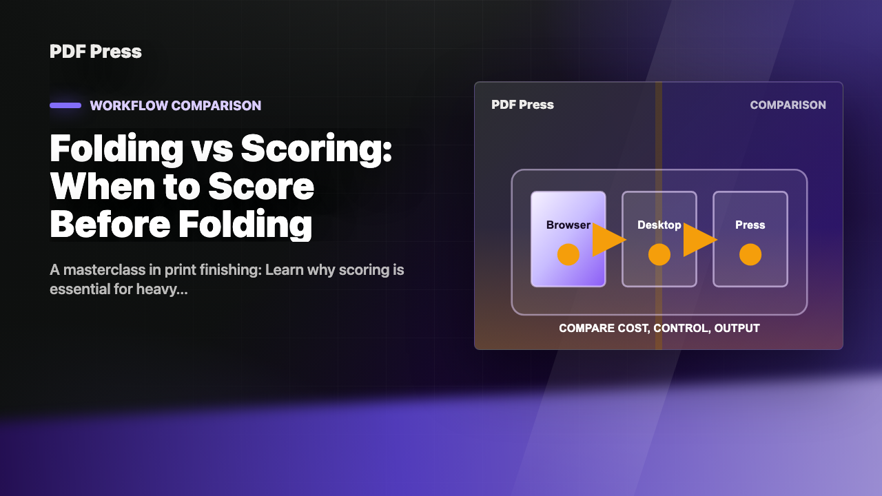 Folding vs Scoring: When to Score Before Folding cover illustration