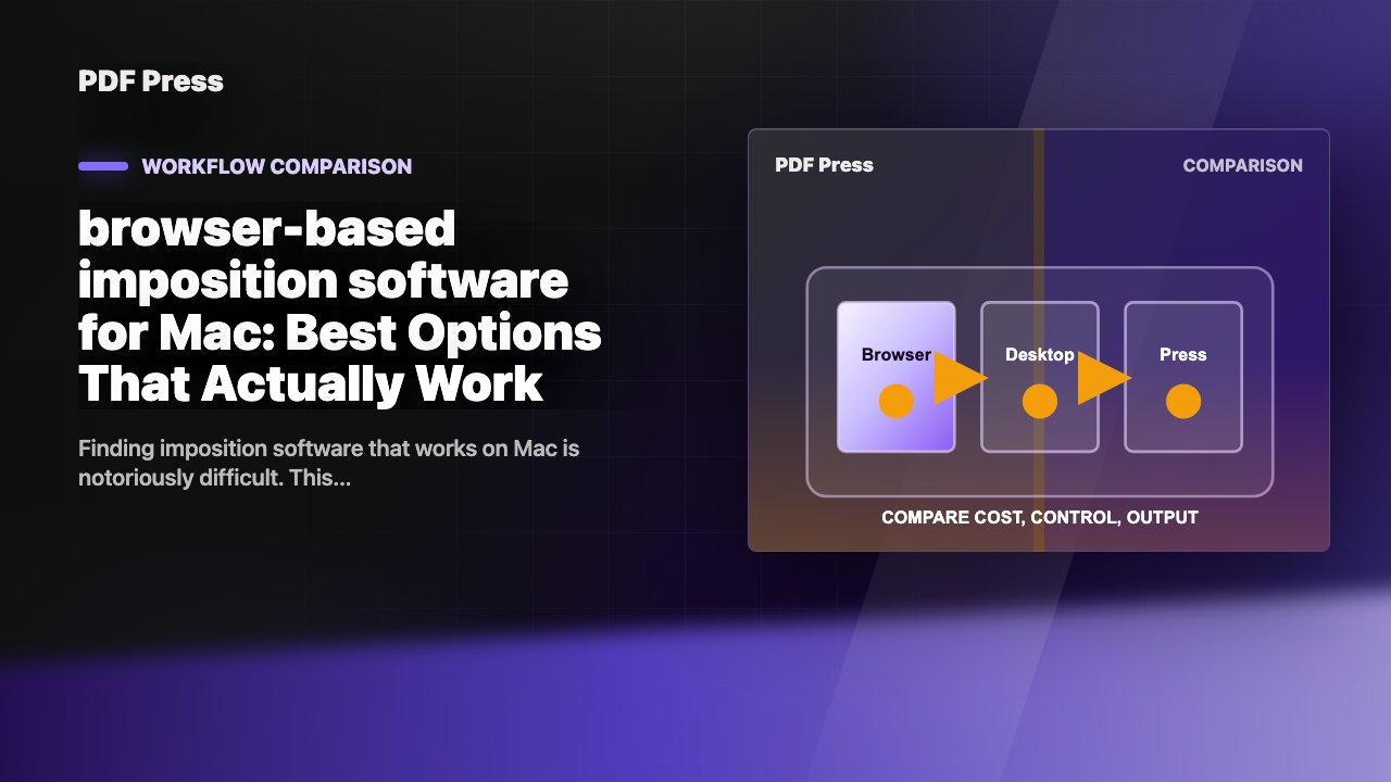 browser-based imposition software for Mac: Best Options That Actually Work cover illustration