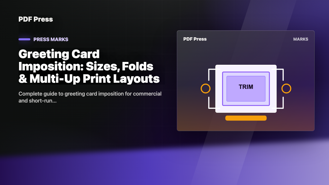 Greeting Card Imposition: Sizes, Folds & Multi-Up Print Layouts cover illustration