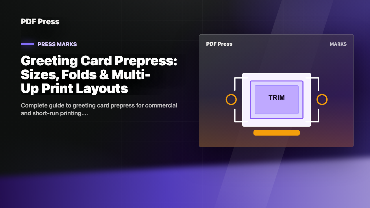 Greeting Card Prepress: Sizes, Folds & Multi-Up Print Layouts cover illustration