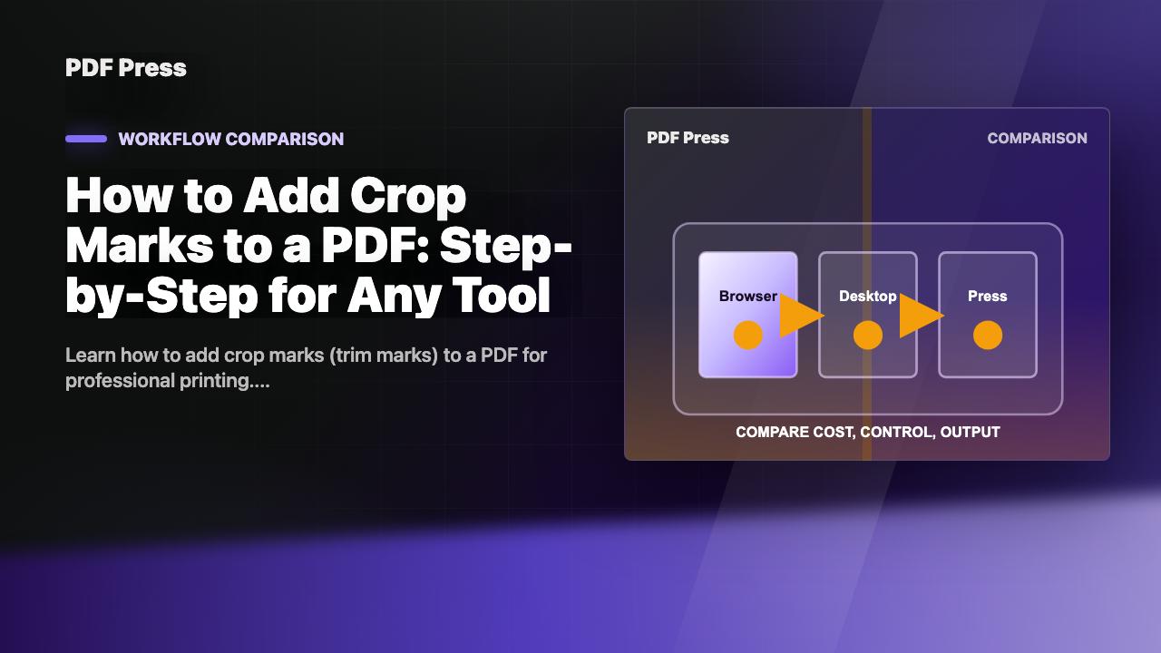 How to Add Crop Marks to a PDF: Step-by-Step for Any Tool cover illustration