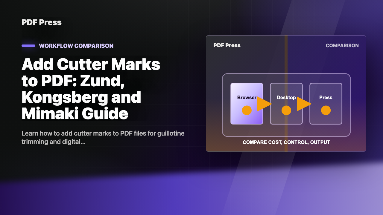 Add Cutter Marks to PDF: Zund, Kongsberg and Mimaki Guide cover illustration
