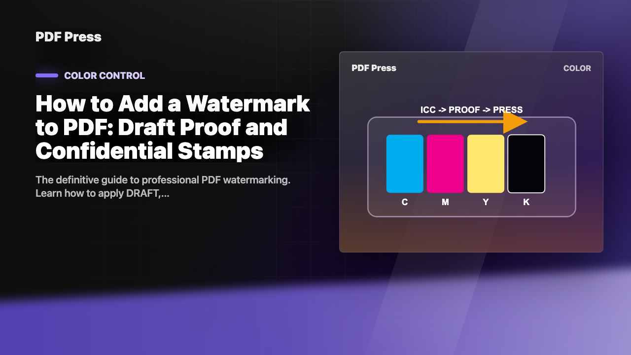 How to Add a Watermark to PDF: Draft Proof and Confidential Stamps cover illustration
