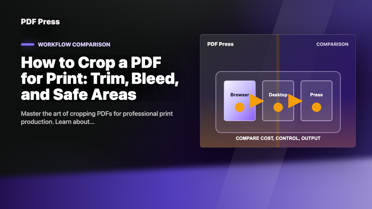 How to Crop a PDF for Print: Trim, Bleed, and Safe Areas cover illustration