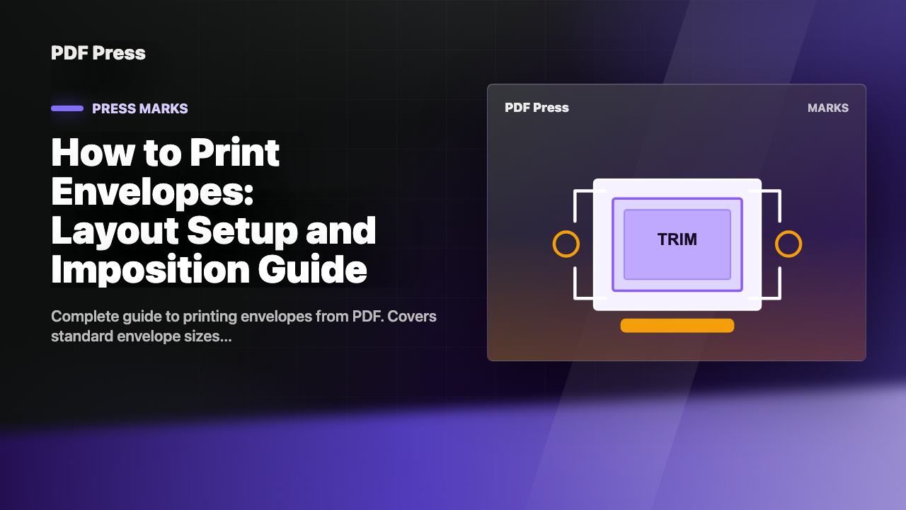 How to Print Envelopes: Layout Setup and Imposition Guide cover illustration