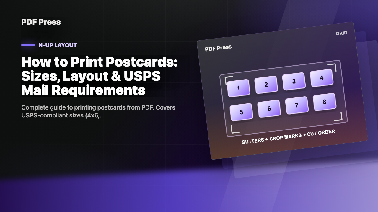 How to Print Postcards: Sizes, Layout & USPS Mail Requirements cover illustration