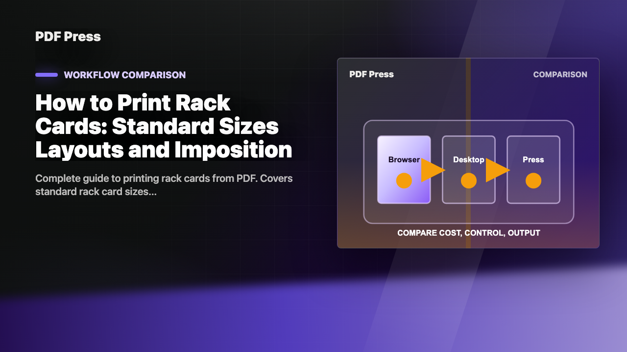 How to Print Rack Cards: Standard Sizes Layouts and Imposition cover illustration