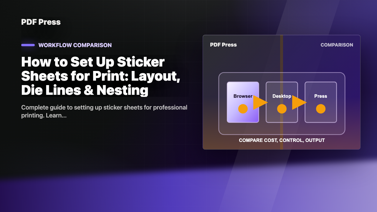 How to Set Up Sticker Sheets for Print: Layout, Die Lines & Nesting cover illustration