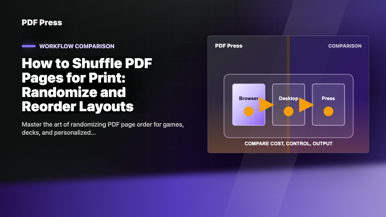 How to Shuffle PDF Pages for Print: Randomize and Reorder Layouts cover illustration