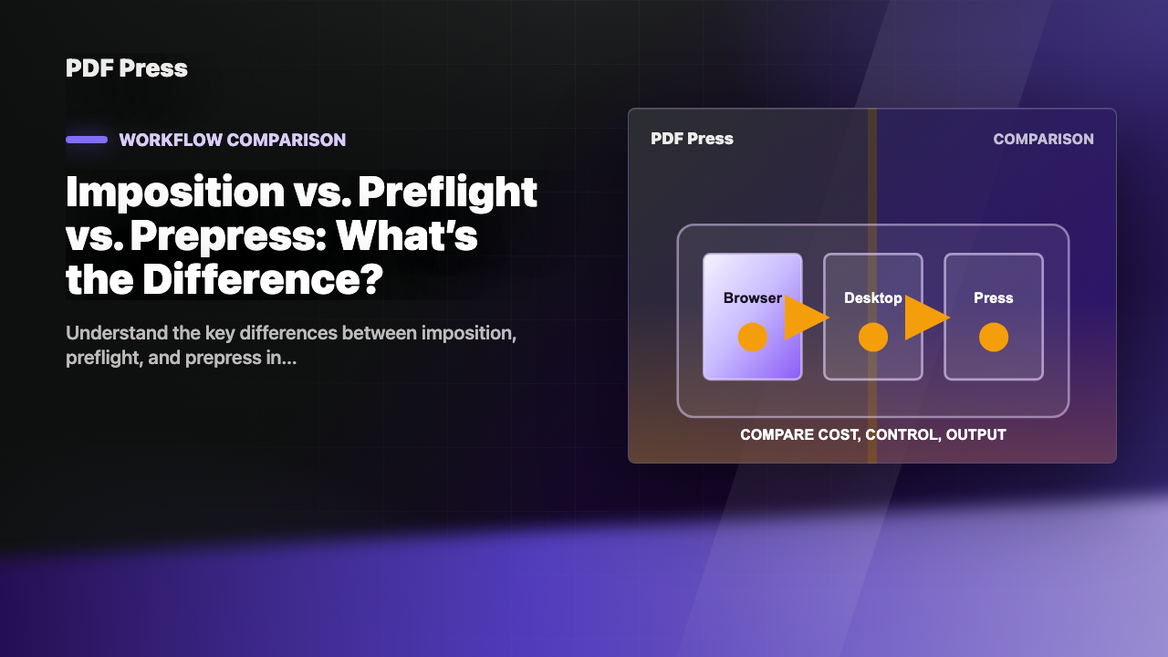 Imposition vs. Preflight vs. Prepress: What’s the Difference? cover illustration