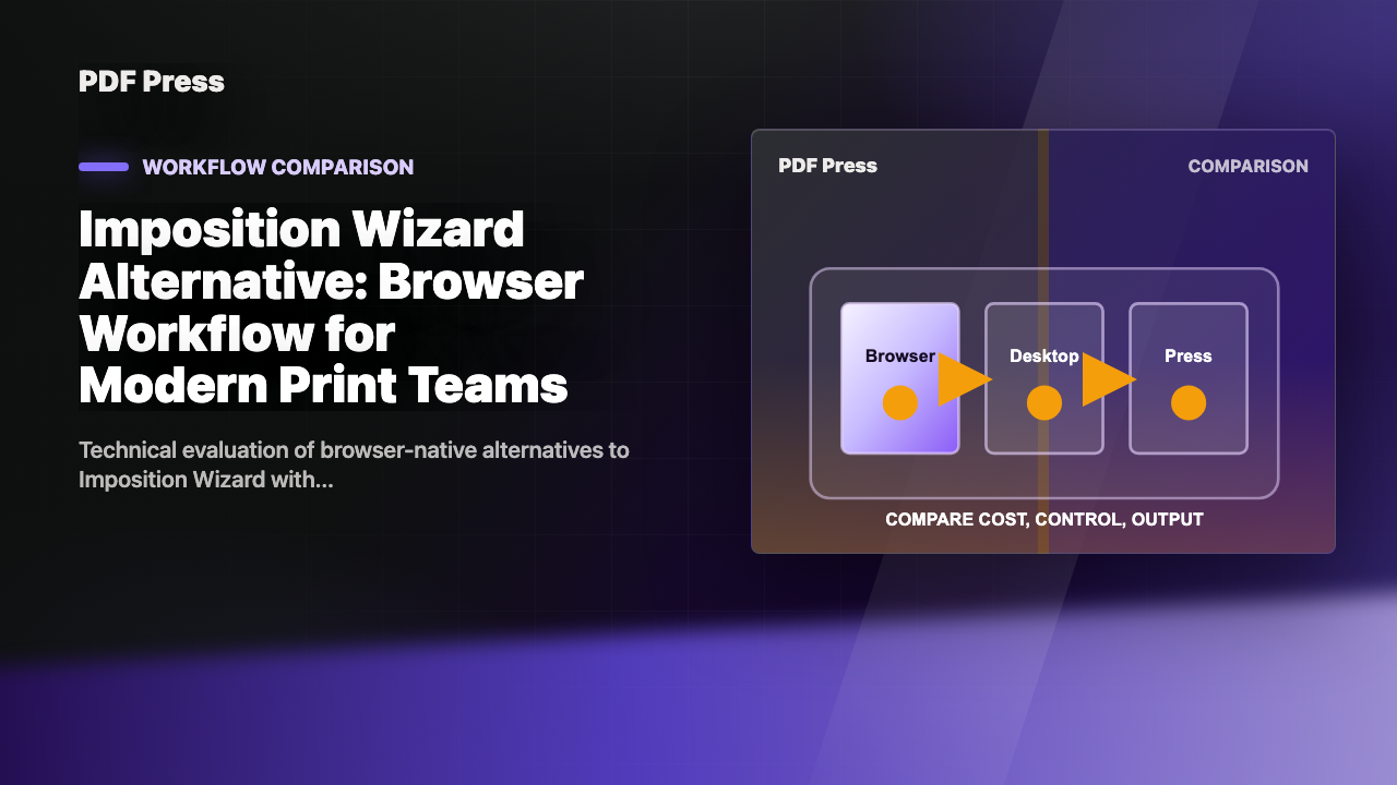 Imposition Wizard Alternative: Browser Workflow for Modern Print Teams cover illustration