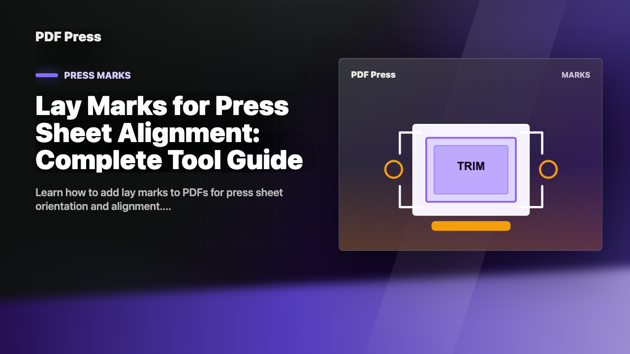 Lay Marks for Press Sheet Alignment: Complete Tool Guide cover illustration