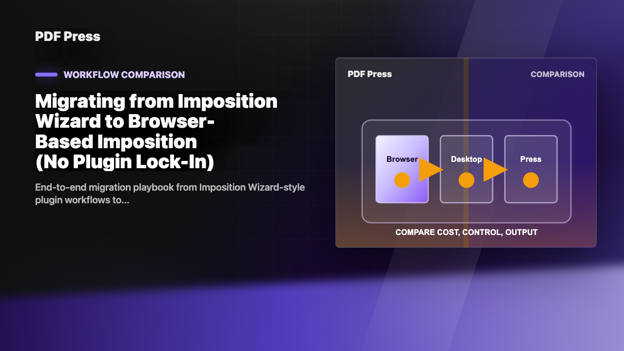 Migrating from Imposition Wizard to Browser-Based Imposition (No Plugin Lock-In) cover illustration