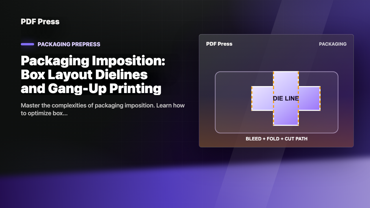 Packaging Imposition: Box Layout Dielines and Gang-Up Printing cover illustration