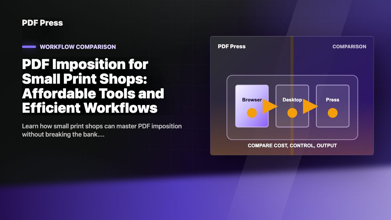 PDF Imposition for Small Print Shops: Affordable Tools and Efficient Workflows cover illustration