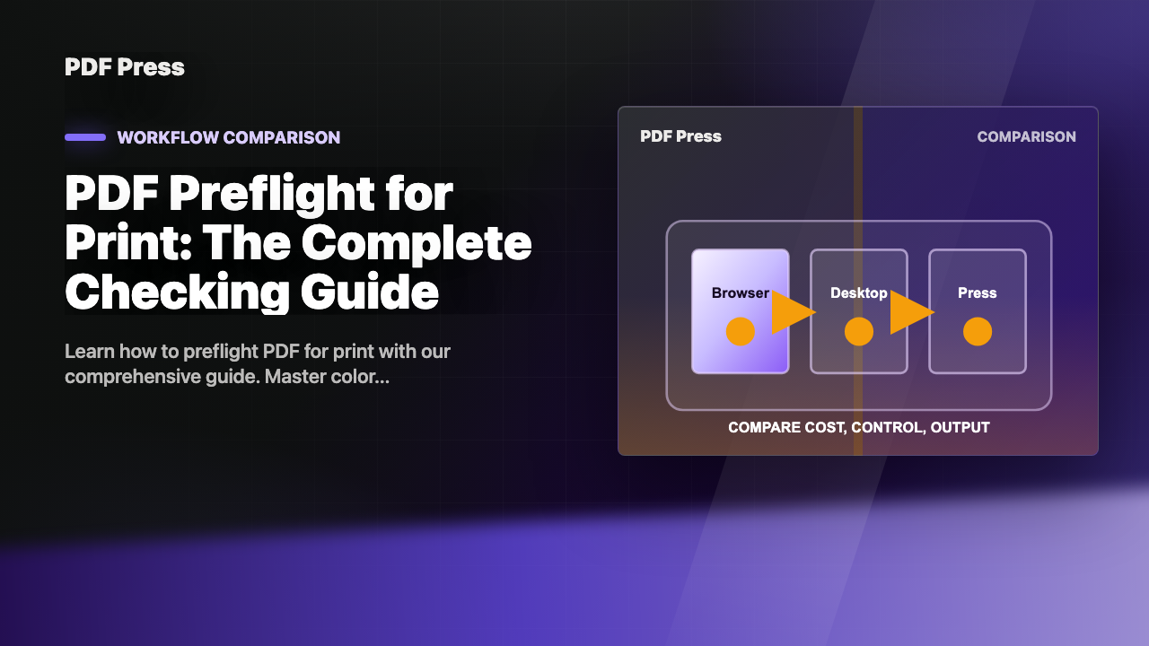 PDF Preflight for Print: The Complete Checking Guide cover illustration