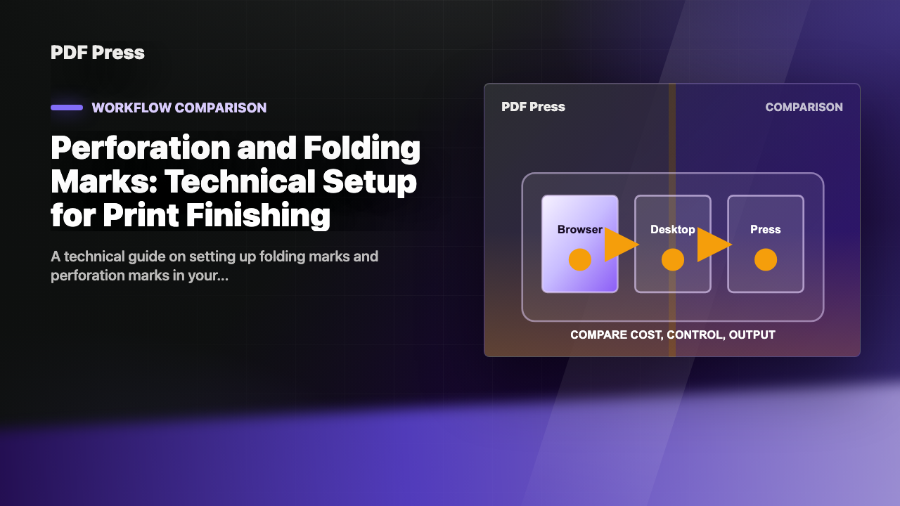 Perforation and Folding Marks: Technical Setup for Print Finishing cover illustration