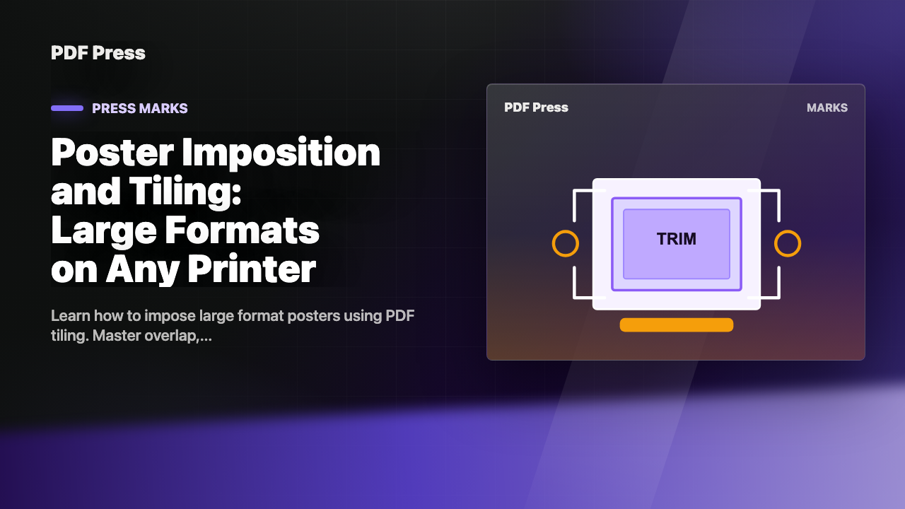 Poster Imposition and Tiling: Large Formats on Any Printer cover illustration