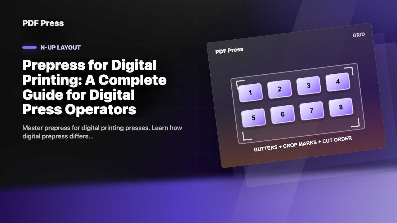 Prepress for Digital Printing: A Complete Guide for Digital Press Operators cover illustration