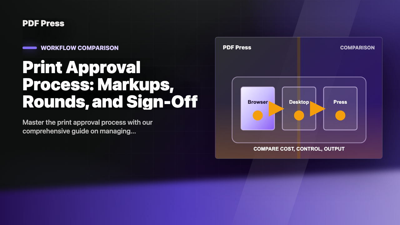 Print Approval Process: Markups, Rounds, and Sign-Off cover illustration