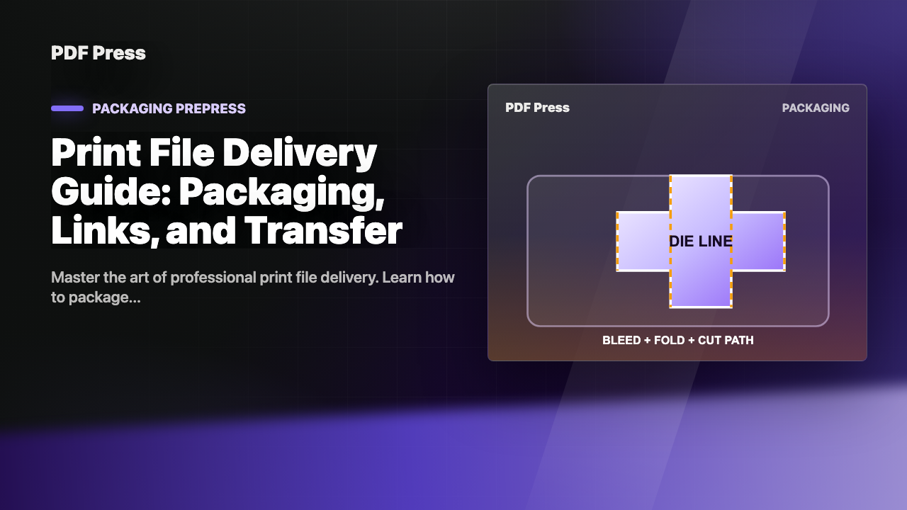 Print File Delivery Guide: Packaging, Links, and Transfer cover illustration